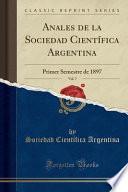 libro Anales De La Sociedad Científica Argentina, Vol. 7